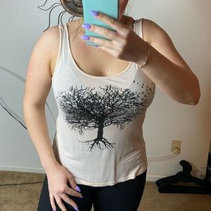 H&M Beige Tree Tank Top